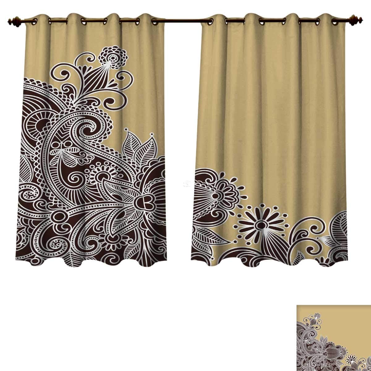 Amazon Com Rupperttextile Henna Blackout Curtains Panels For