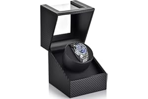 Luxury Watch Winder for Automatic Watches – Mabuchi Silent Motor with Bi-Directional Rotation, Adjustable Watch Pillows, Anti