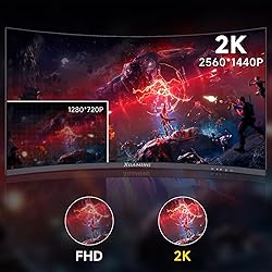 memzuoix 27-Inch Gaming Monitor, 144Hz, QHD