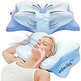 Derila Ergo Pillow Memory Foam Neck Pillow, Side, Stomach Sleeper Pillows, oreiller Mousse memoire, Gifts for Women, Men, Gra