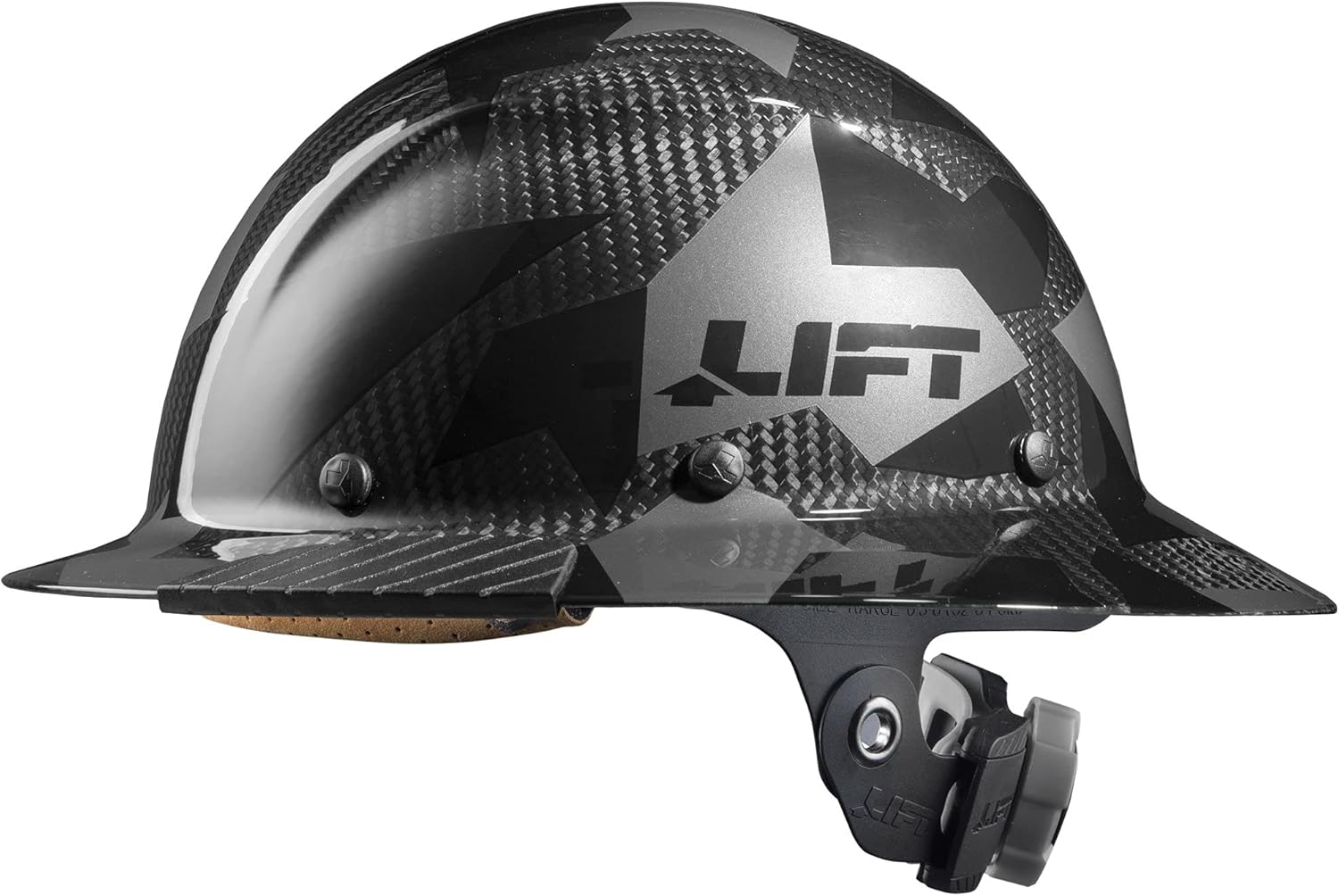 LIFT Safety HDC-20CK Safety DAX CARBON FIBER FULL BRIM (BLACK CAMO) - - 