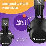 Vanderfields Premium Hearing Protection Ear Defenders 29 dB 2K Hz Midnight Black view 7