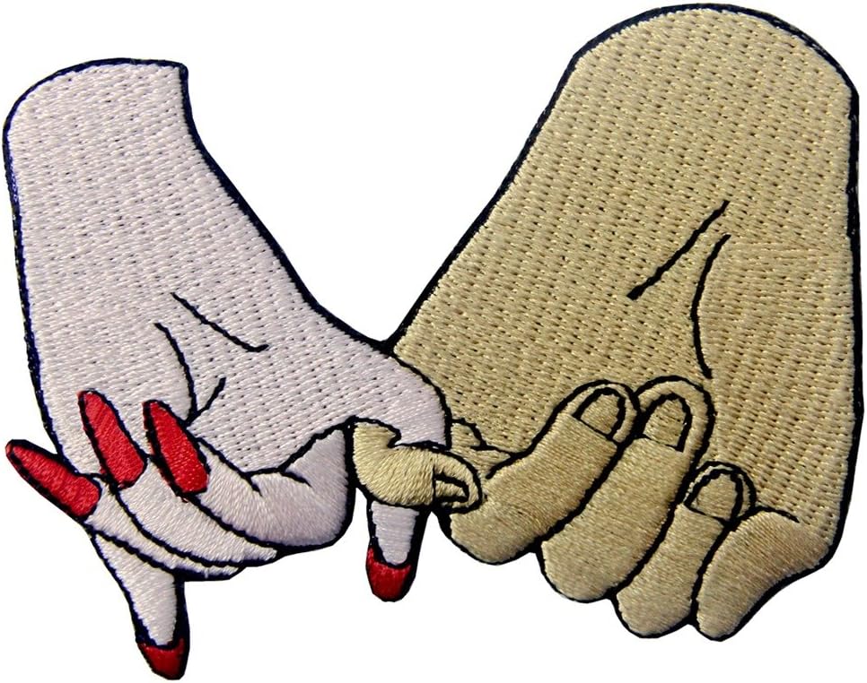 Promise to Stay with You Forever Applique Embroidered Love Badge Iron On Sew On Patch