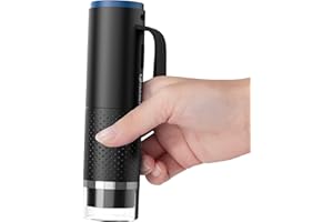 T TAKMLY Wireless USB Digital Microscope, Handheld Pocket HD Fixed Focus Magnifier with LED Lights, 50x-1000x Magnification Inspection Camera Compatible with iOS Android Phone, MacBook, Windows PC (Black)