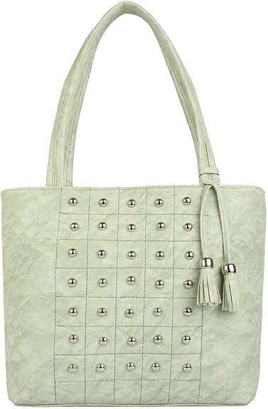 PEKIAN Womens PU Green Shoulder Bag