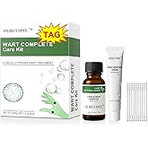 ourui one 2-in-1 Dual Action Wart Remover Kit – Liquid & Cream Formula with Salicylic Acid, Fast-Acting for Plantar & Common Warts on Hands, Feet, Body & Sensitive Areas