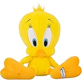 Jazwares Warner Bros. Discovery Looney Tunes, 8-Inch Tweety Bird Plush - Super-Soft and Huggable Plush Toy - Official Licensed Plush - for All Ages