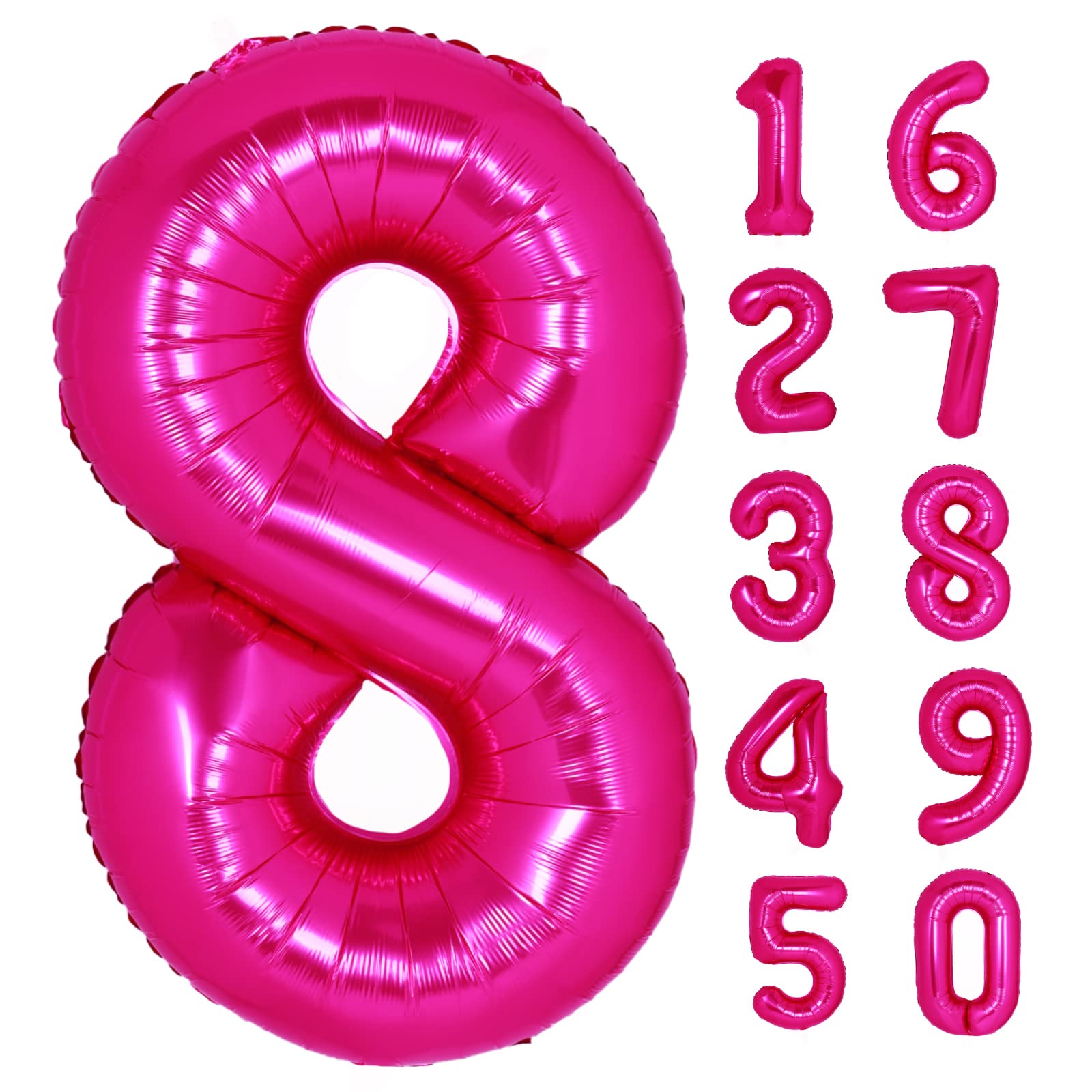 thumbnail image 2 of 40inch Large Gradient Rainbow 0-9 Number Foil Balloon Wedding Birthday Party Dec 2 of 14