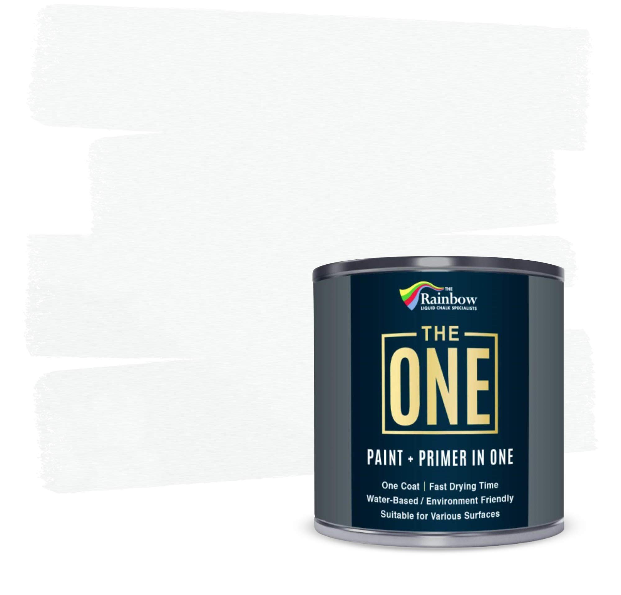 THE ONE All-In-One Paint & Primer - Off White Gloss, 250 ml | Multi-Surface 1 Coat Formula | Easy Indoor & Outdoor Decorating for Home & Garden Walls, Floors & Furniture | Water-Based & Low VOC