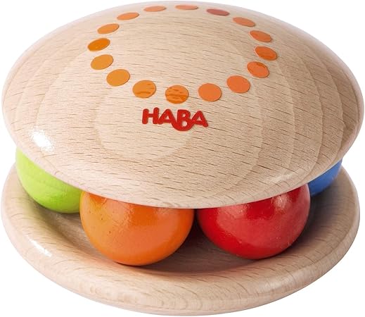 Amazon Haba ハバ ラトル ロロ ドイツ製 木製 赤ちゃん 木のおもちゃ Greifling Rolloroll 3349 並行輸入品 がらがら ラトル おもちゃ