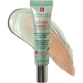 Erborian CC Red Color Correcting SPF 25 Green Pigment Cream, Neutralizes Redness, Calms Skin, Lightweight, Tone‑Perfecting Primer, Korean Skincare