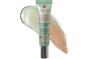 Erborian CC Red Color Correcting SPF 25 Green Pigment Cream, Neutralizes Redness, Calms Skin, Lightweight, Tone‑Perfecting Primer, Korean Skincare