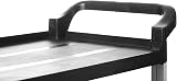 The Workplace Depot 3-Tier Catering Trolley Durable Polypropylene 100 mm Wheels view 8