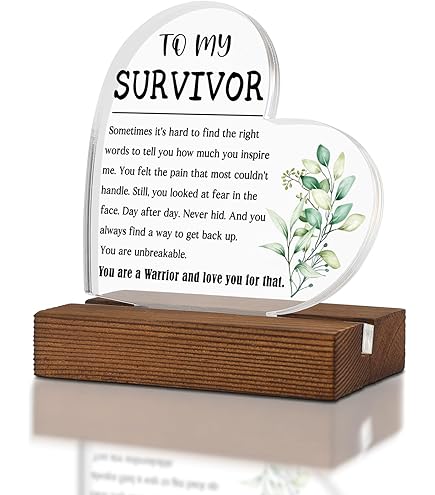 thumbnail image 2 of Breast Cancer Survivor Gift Clear Desk Decorative Peru 2 of 10