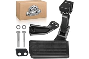 PROREFINE PT392-35100 Upgraded Rear Bed Step Retractable Bumper Step Compatible with 2012-2023 Toyota Tacoma Folding Truck Tailgate Step