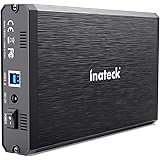 Inateck 3.5 Hard Drive Enclosure, Aluminum USB 3.0 Sata HDD Enclosure, FE3001