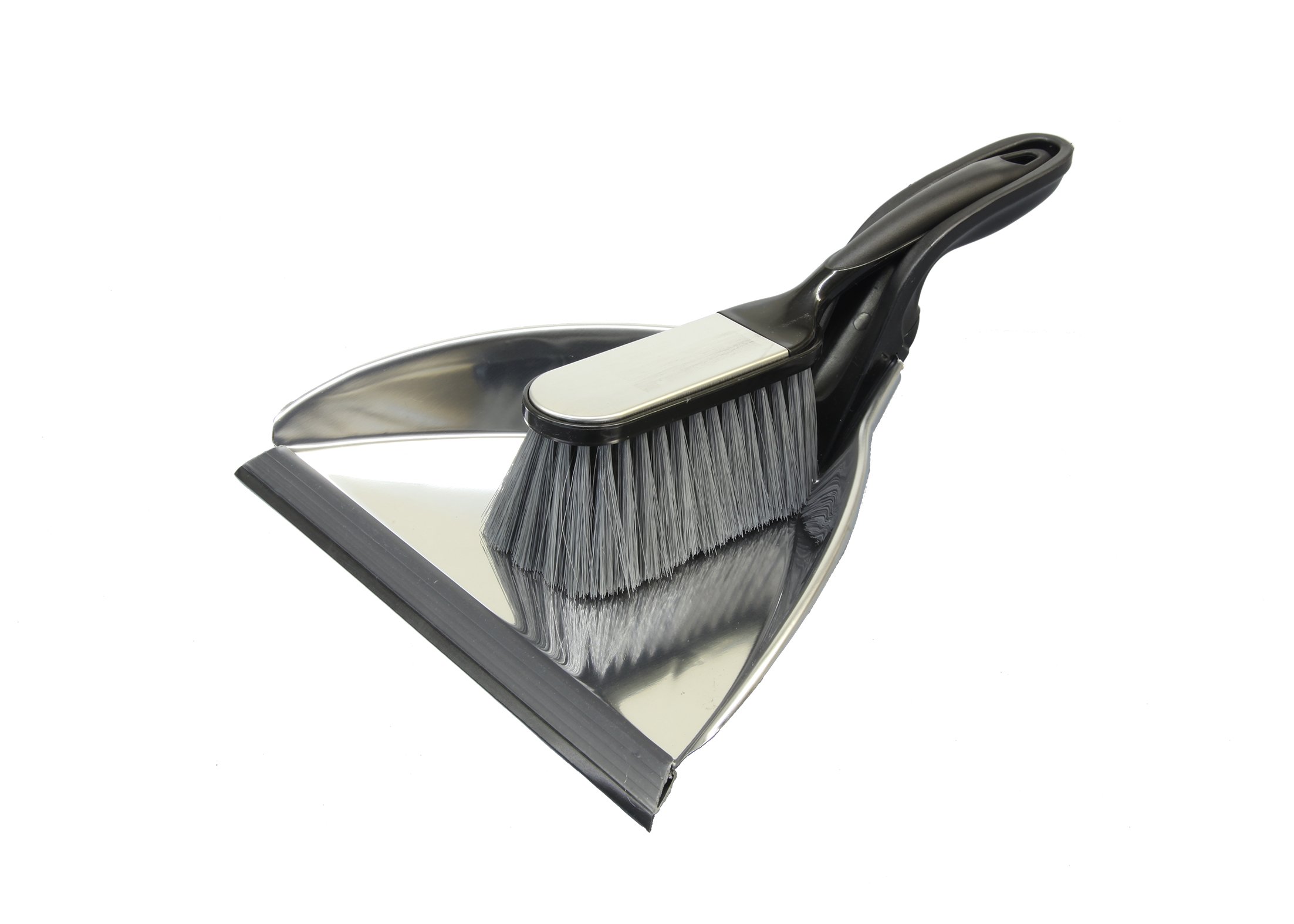 Brushmann Stainless Steel Dustpan and Brush Set