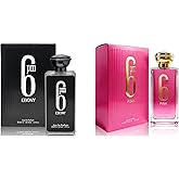 A CENTER Perfume Couple Set 6pm Pink&Ebony Cologne,Long Lasting Sweet Scent for Women/Men Fragrance 2x100ML