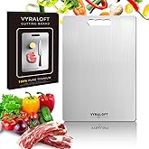 Titanium Cutting Board For Kitchen, 100% Pure Titanium Cutting Boards, Double-sided Food Grade Quality 1 Pack, Easy To Clean And Will Not Absorb Odors, Suitable For Kitchen Or Outdoor(Medium Size)