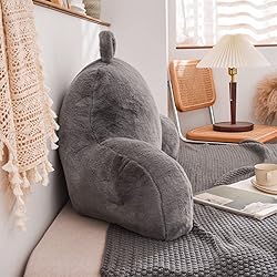 NTBED Reading Pillow Faux Fur Bed Wedge Backrest