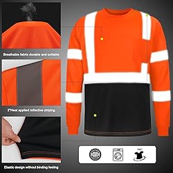 DPSAFETY High Visibility Class 3 T Shirts，Hi Vis