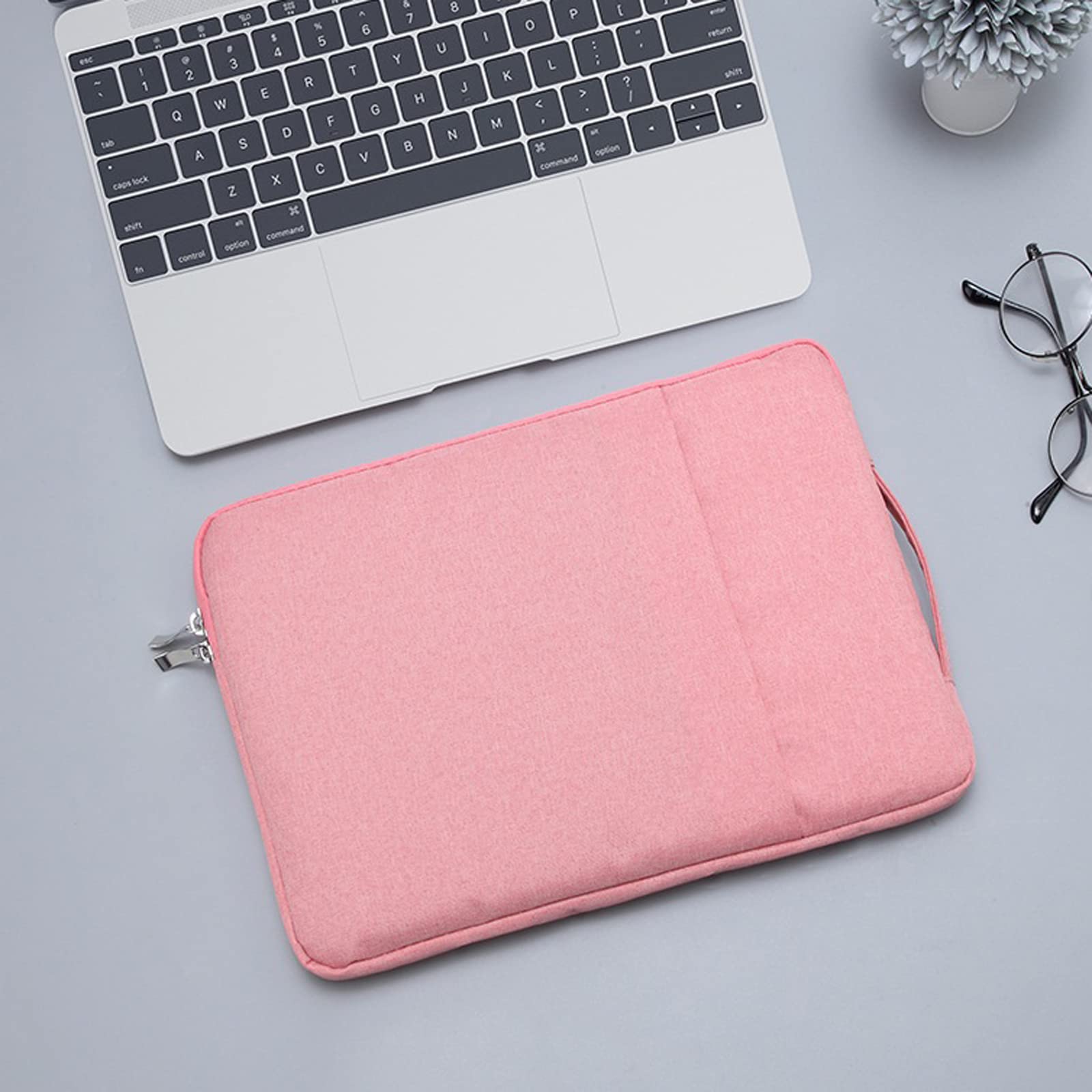 PROTech 13 inch Laptop Sleeve Case Zipper Briefcase Bag for 12.5-13.5 inch Laptop (Rose Pink)