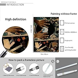 ZHGYGBN Abstract Music & Culture Canvas Wall Art