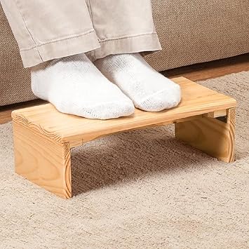 portable wooden footrest