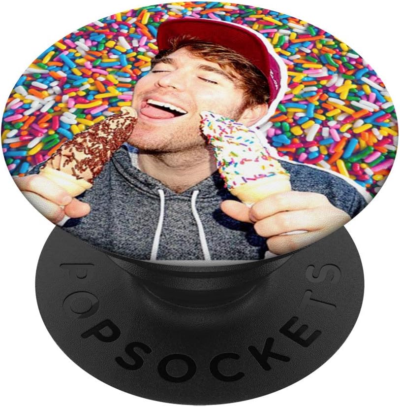 Shane Dawson 260013 Ice Cream PopSockets Stand for Smartphones & Tablets PopSockets PopGrip: Swappable Grip for Phones & Tablets PopSockets Adhesive PopGrip