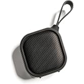 Magnetic Bluetooth Speaker for Golf Cart, Shower, Worksite, Beach, Travel | Strong Magnetic Mount, 3 EQ Modes, 99+ Speaker Link &amp; Mic, IP67 Waterproof Portable, 16H Black