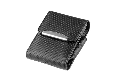 ZIGARETTENBOX LEDER für Zigarettenschachtel Big Box - Big Pack - XL - XXL (Schwarz)