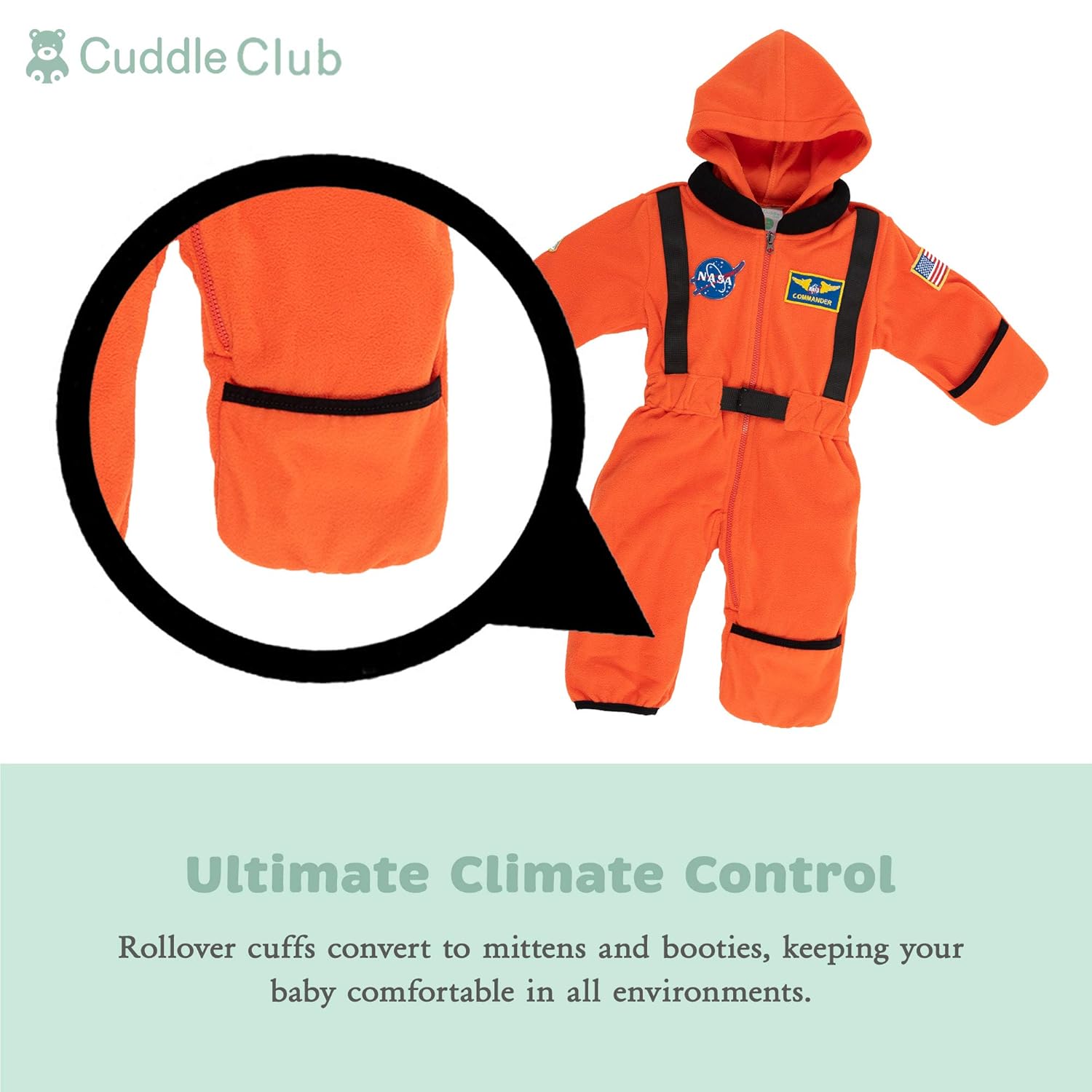 Cuddle Club Mono Polar Bebé para Recién Nacidos a Niños 4 Años Pijamas