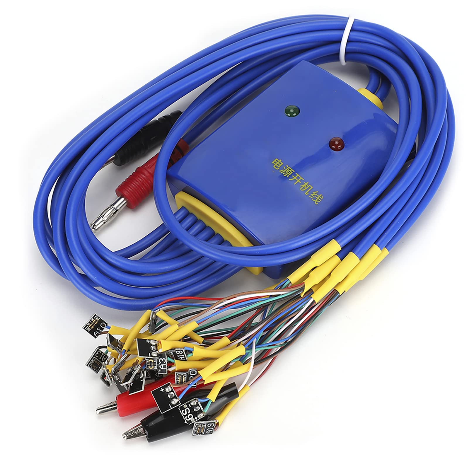 Bewinner1 Power Supply Boot Line, Durable Mobile Phone Repair Test Cable with Smart Anti-burn Protection for Android/for ios Connecting Wire Mode(18+5+1)