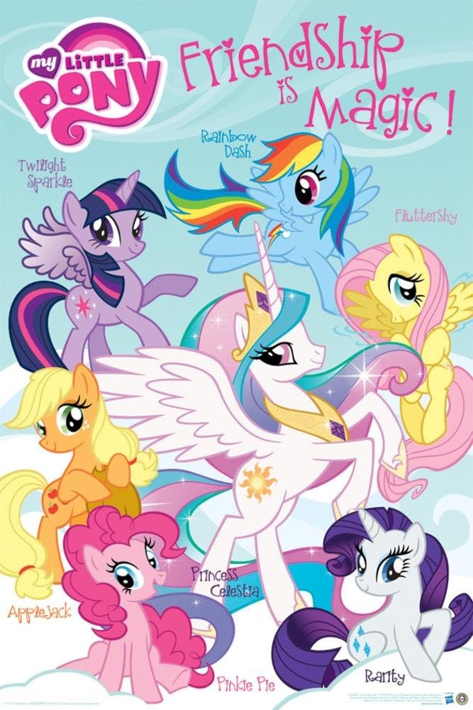 Aquarius 24-1273 My Little Pony Friendship Poster, 24 by 36-Inch