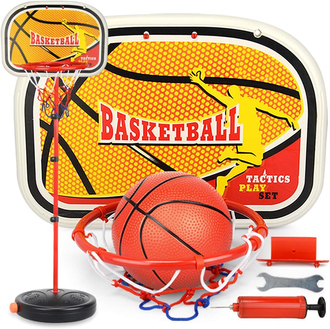 OSoMax 80-200cm Ajustable Basketball Stand Sets Sporting Equipment Indoor and Outdoor Lifting Adjustable Basketball Back Board Stand and Hoop Set With Ball for Children