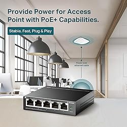 TP-Link TL-SG1005P, 5 Port Gigabit PoE Switch, 4