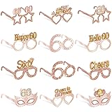Guiruiy 24PCS 60th Birthday Paper Eyeglasses