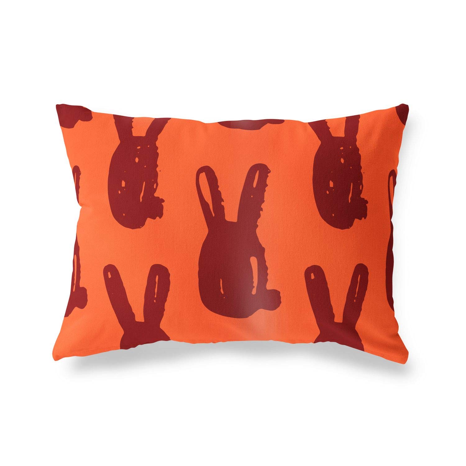 Bonamaison Decorative Cushion Cover Orange & Bordeux, Throw Pillow Covers, Home Decorative Pillowcases for Livingroom, Sofa, Bedroom, Size: 35x50 Cm - Designed and Manufactured in Turkey