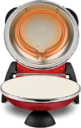 G3 Ferrari Delizia Pizza Oven G10006 400C Red with Aluminium Scoops view 5