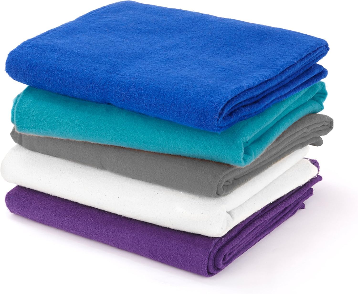 Yogamatters Organic Cotton Yoga Blanket, 230cm x 150cm | Perfect for Restorative & Iyengar Yoga and Meditation (Ocean Green)