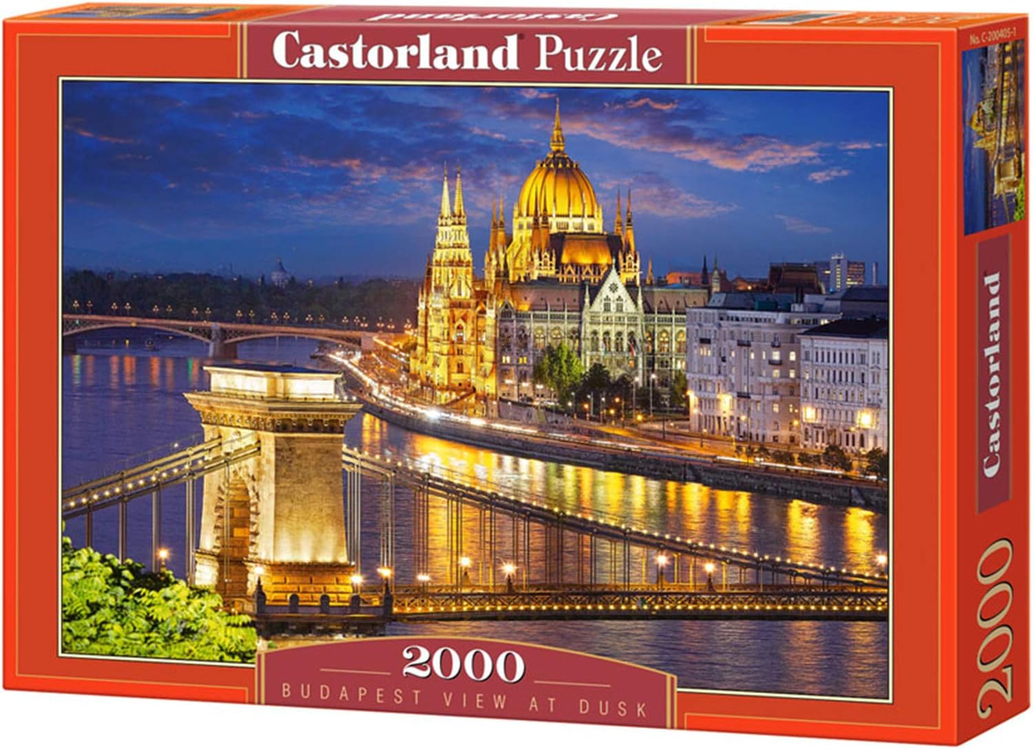 Puzzles for Adults 2000 Piece - Europe Puzzle โ Budapest View at Dusk - Family Puzzles โ City Puzzle - Scenic Puzzles for Adults