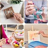CNMTCCO 20 PCS Paint Brush Set Nylon Hair for Acrylic Oil Watercolor Gouache view 7