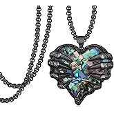 Zaruiqun Skull Hand Necklace 925 Sterling Silver Skeleton Necklace Gothic Heart Pendant Gothic Skull Jewelry Gifts for Men Women