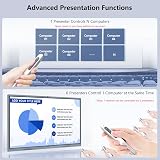 Norwii N27 Presentation Clicker 328FT 2.4GHz Wireless Presenter Remote White view 6