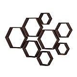 WONFUlity Hexagon Floating Shelves Honeycomb