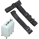 Vigorport Luggage Straps, Metal Luggage Connector Straps for Suitcases | Stretchable Add A Bag Suitcase Strap, Adjustable Heavy Duty Travel Attachment Accessories Belts to Connect 2 to 3 Suitcases