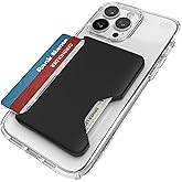 Speck iPhone Wallet MagSafe Accessory - Removable ClickLock No-Slip Interlock - Holds 1-3 Cards - Soft Touch Finish, Scratch Resistant Card Holder Built for MagSafe - Black