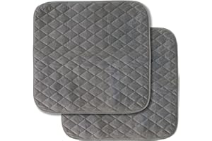 ViDava's Waterproof Chair Pads for Elderly Incontinence - Reusable & Washable, Fits Recliners, Seats, Furniture, Beds - Leak Proof & Absorbent Urine Protector for Men, Women, Adults (Gray)