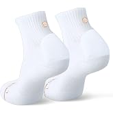 SHEZZA Padded Quarter Blister Prevention Socks for Women &amp; Men | Cushioned Heel Patch Running Socks, Moisture Wicking Combed Cotton, Athletic Arch Support, Padded Walking Gym Sock