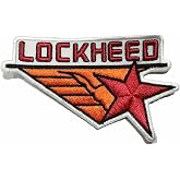 Lockheed Martin&reg; Nostalgic (Red Star) 1960s Logo Patch &ndash; 3.5 Inch, Hook and Loop, Officially Licensed Vintage Design &ndash; Veteran Owned